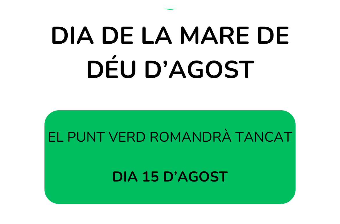 Dia de la Mare de Déu d'Agost el Punt Verd romandà tacant