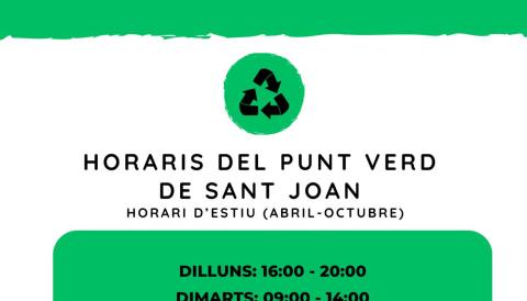 Horaris Punt Verd