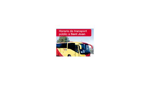 Nous horaris de transport públic al municipi de Sant Joan